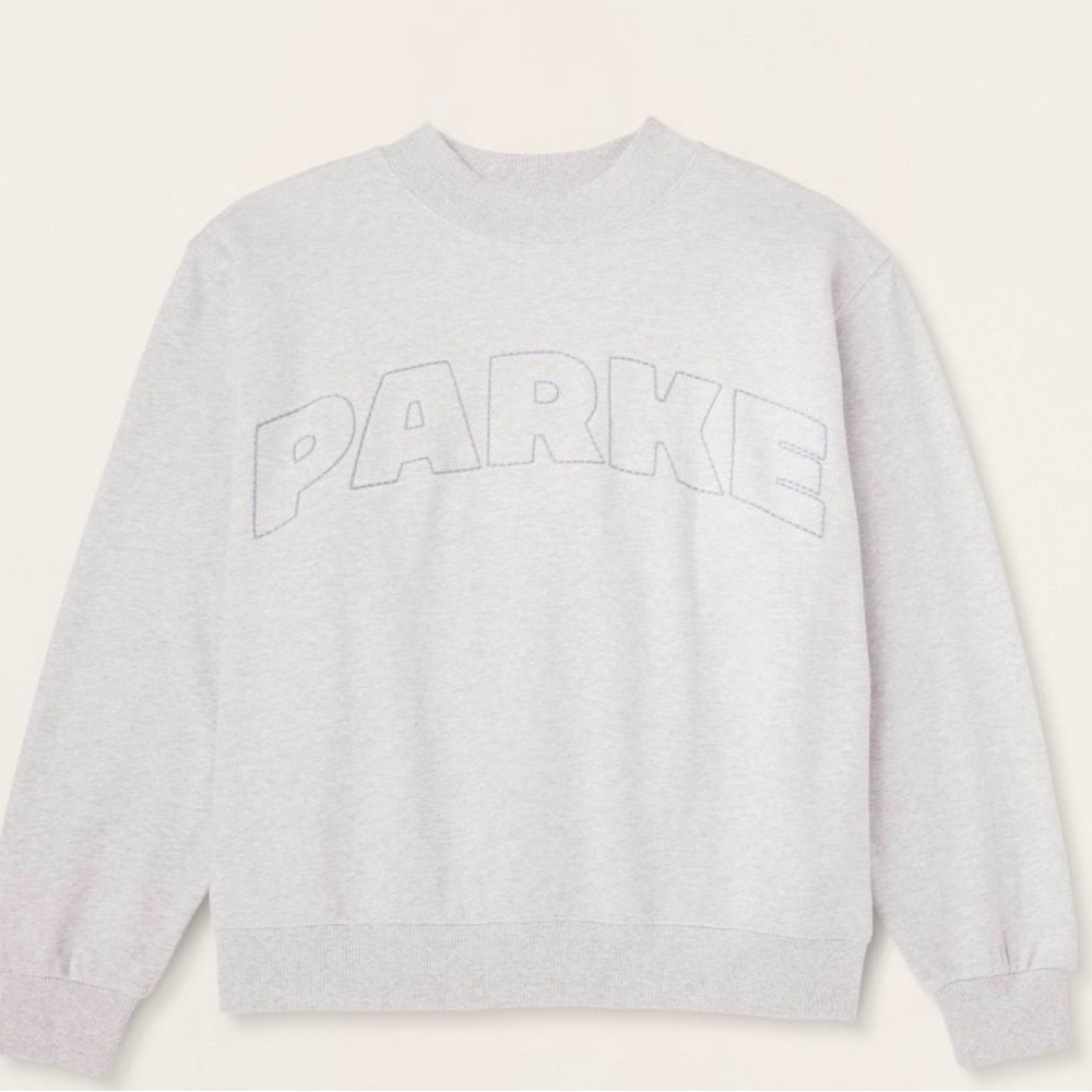 Women's Mockneck Pullover Sweatshirt - Parke x Target Heather Gray L/XL
